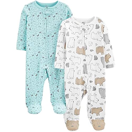 Simple Joys by Carter's Baby Neutral 2-pack Cotton Footed Sleep and Play
