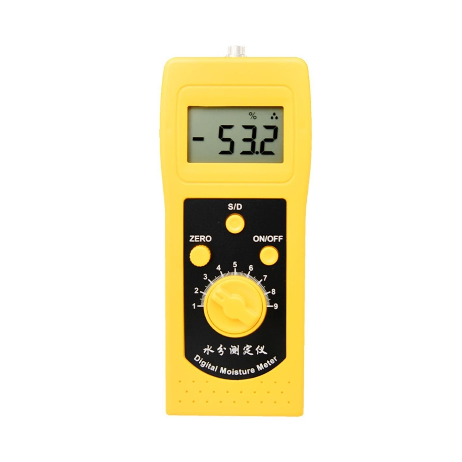 medidor de humedad, Medidor de humedad grava, detector, comprobador arena, rango medición 0-99,9%, precisión 0,5