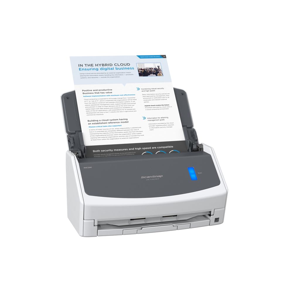 Ricoh Scansnap Ix1400 Scanner Adf 600 X 600 Dpi A4 Bianco (scansnap Ix1400)