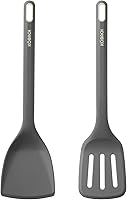 Vista 1 de 2 Pack Silicone Spatula, Heat Resistant 600°F Silicone Spatulas Set,Turner & Slotted Spatula for Non Stick Frying Pan, Food Grade Kitchen Utensils