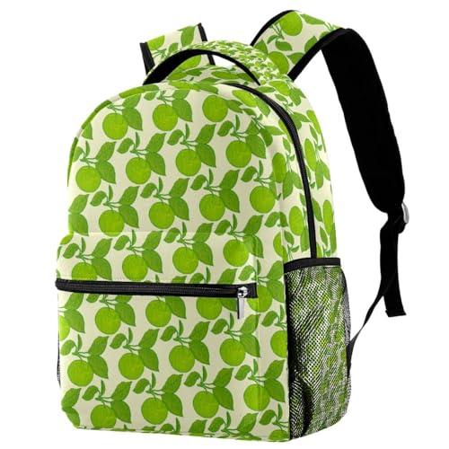 Sac à dos d'école et voyage multicolore pour adolescents fille et garçon motif pommes