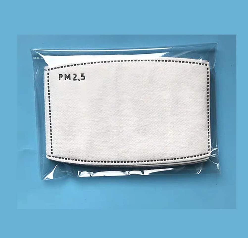 50 Pcs PM 2.5 Activated Carbon Filter Insert,5-Layers Filters by Amy Ge