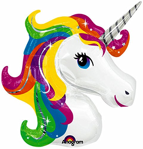 Space Pet Levitating Unicorn Head 33 inch Flying Floating Anti-Gravity Toy HOVERS in MID-AIR - Interactive & Educational String-less Pet Balloon for Kids & Adult Indoor Events