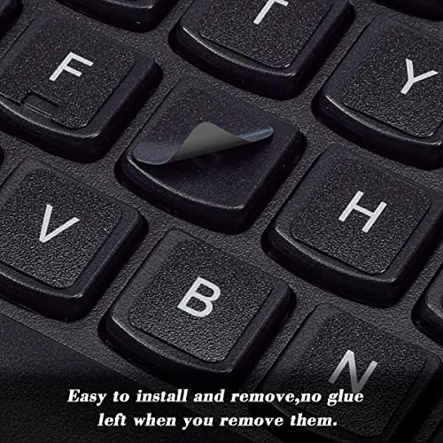 Pegatinas de teclado en inglés HRH pack 2 piezas miniatura 3