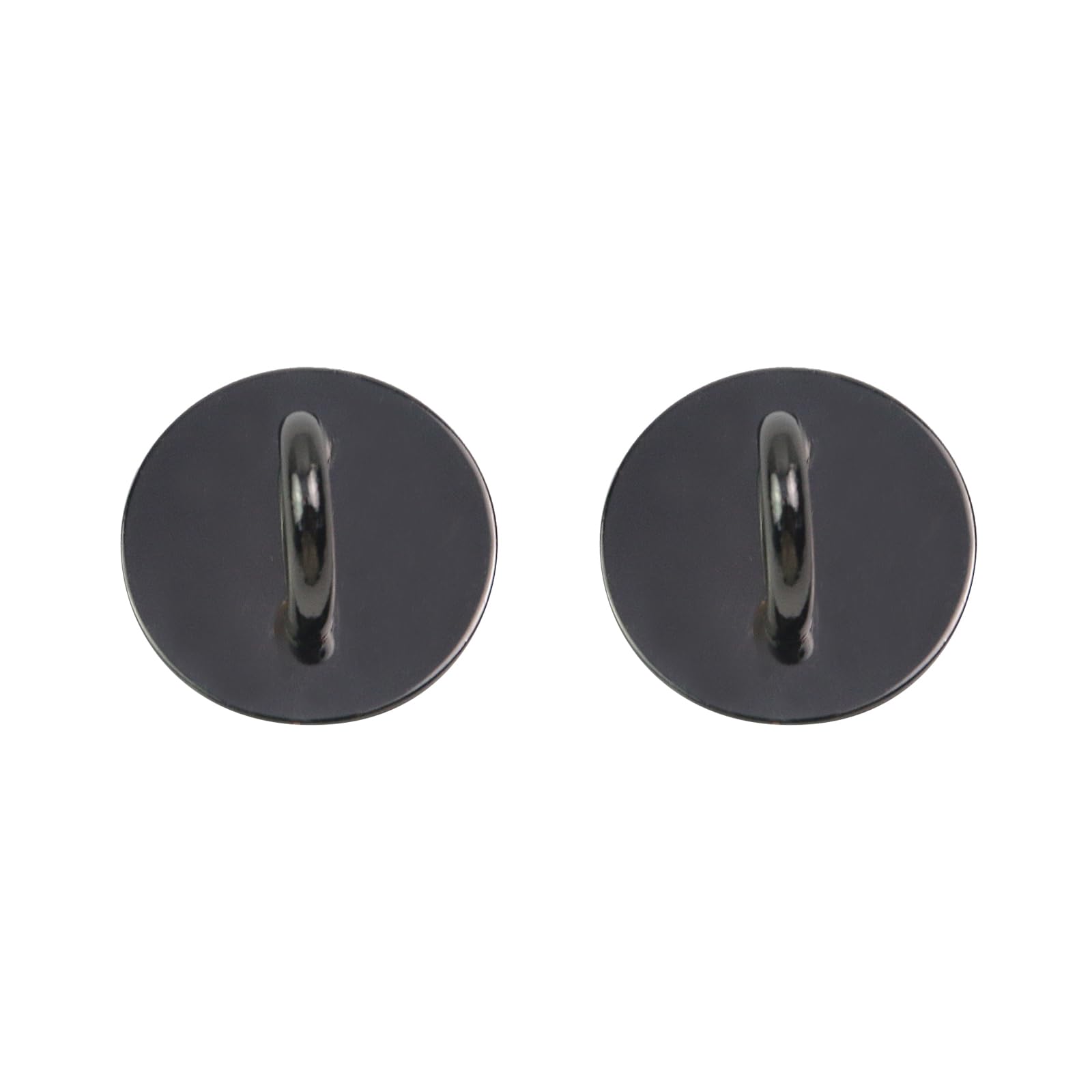 12-Pack Silver Metal Phone Charm Hooks - Adhesive Round Holder For DIY Charms & Lanyards