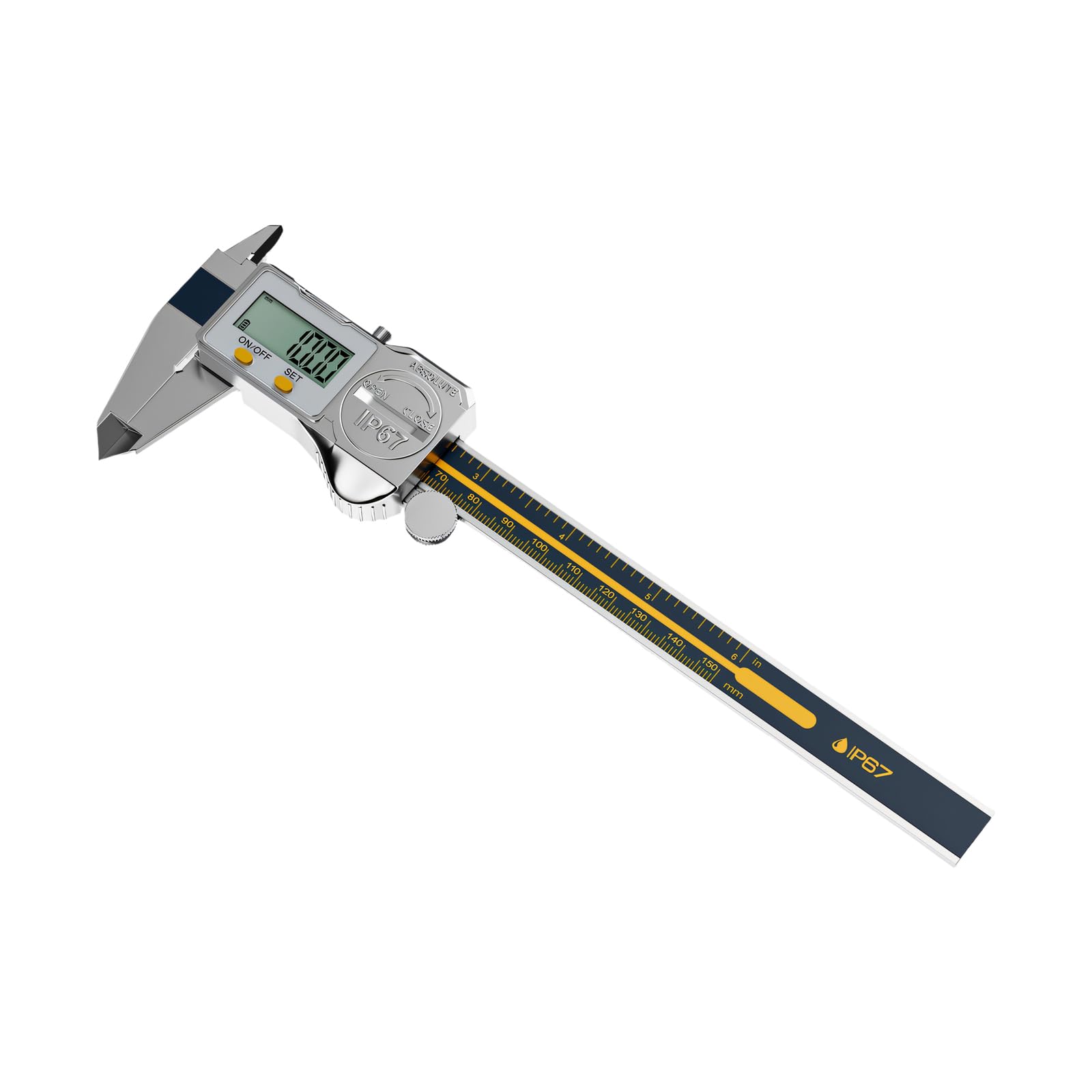 Digital Caliper, 150mm 6 ' ' Calipers Measuring Tool Electronic Micrometers Caliper Measuring with LCD Screen Electronic Digital Tool