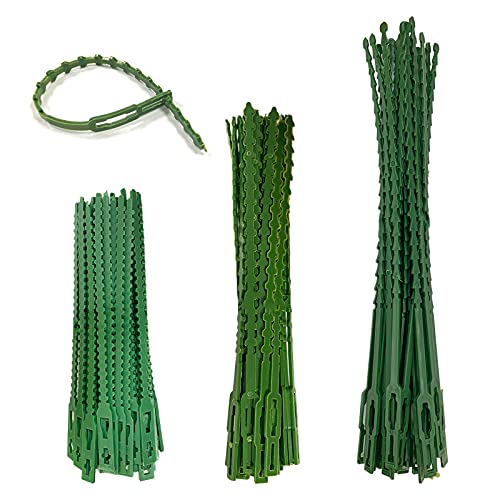 RISAKOGO Juego de 110 bridas ajustables para plantas, de plástico, para soporte de plantas verdes, flexibles, para plantas de jardín Cover