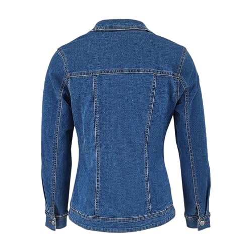 Manteau en jean extensible pour silhouette fine et confortable - 6