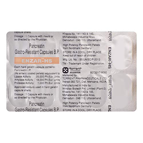 Image of Enzar-HS - Strip of 10 Capsules
