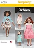 Simplicity Patterns Toddlers' and Child's Project Runway Dresses Size: BB (4-5-6-7-8), 8025