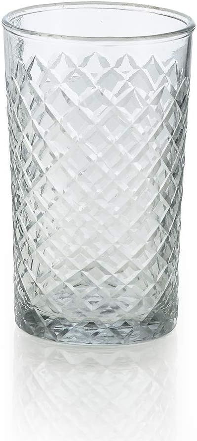 Serene Spaces Living Set of 6 Cut Glass Squares Votive Holder, Ideal for Weddings, Events, Home Decor, Measures 2.5" Diameter x 4.5" Height