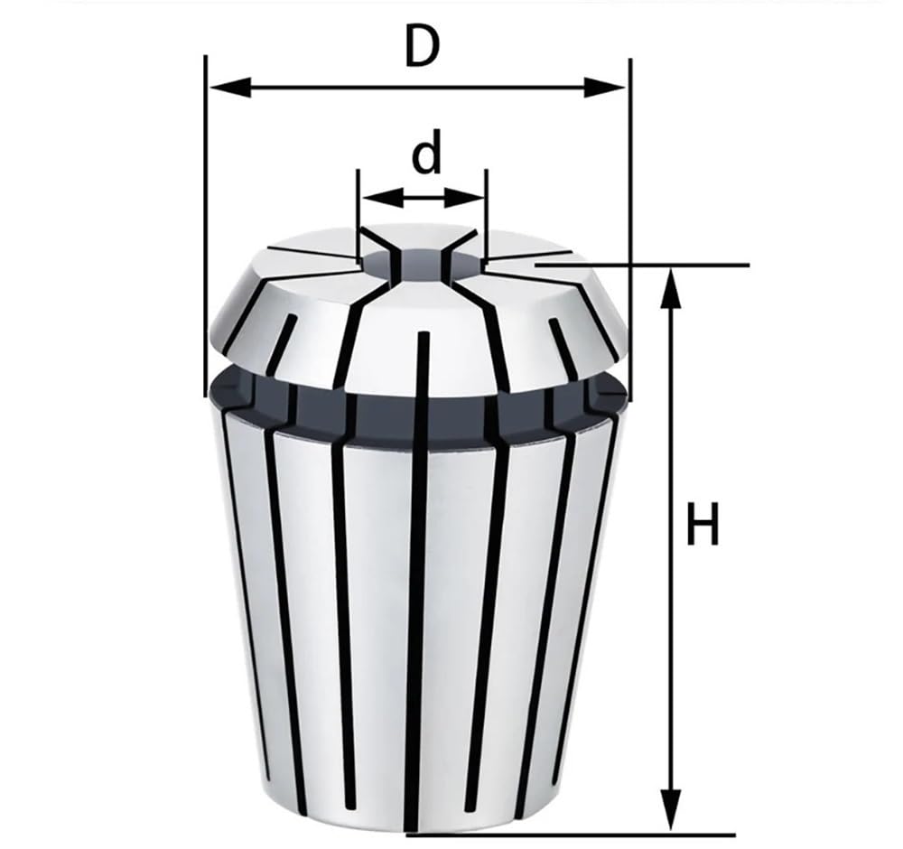 27 szt. Zestaw tulei zaciskowych ER40 3 mm–26 mm, tolerancja 0,008 mm, materiał 65 mln