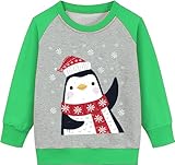 TBBCWWQY Little Boys Sweatshirt Toddler Christmas Penguin Clothes Baby Pullover Sweater Kids Pullover for Girls 4-5T Old