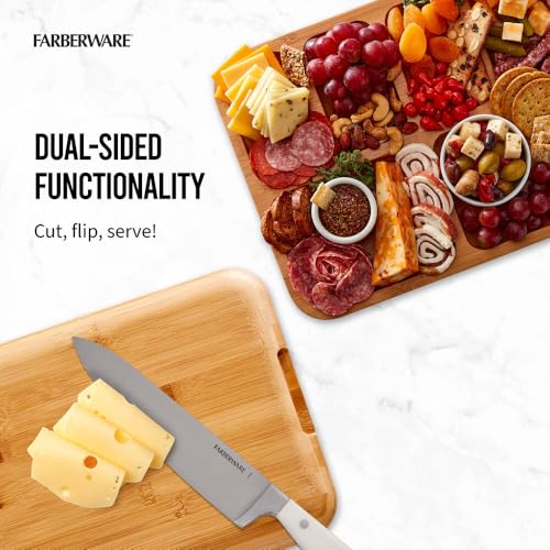 Farberware Build-A-Board 11 x 14 Inch Bamboo Cutting Board with Lid - image 7