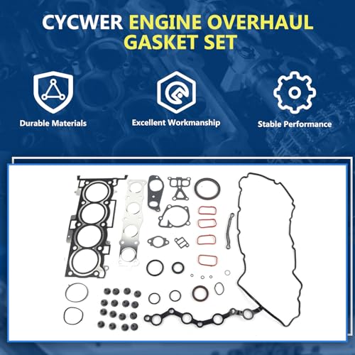Image of Engine Overhaul Gasket Set Fits for 2011-2014 Genesis Coupe 2.0L, Fits for 2011-2016 Sonata 2.0L, Replace OE 20910-2G00A 209102G00A 20910-2GM03