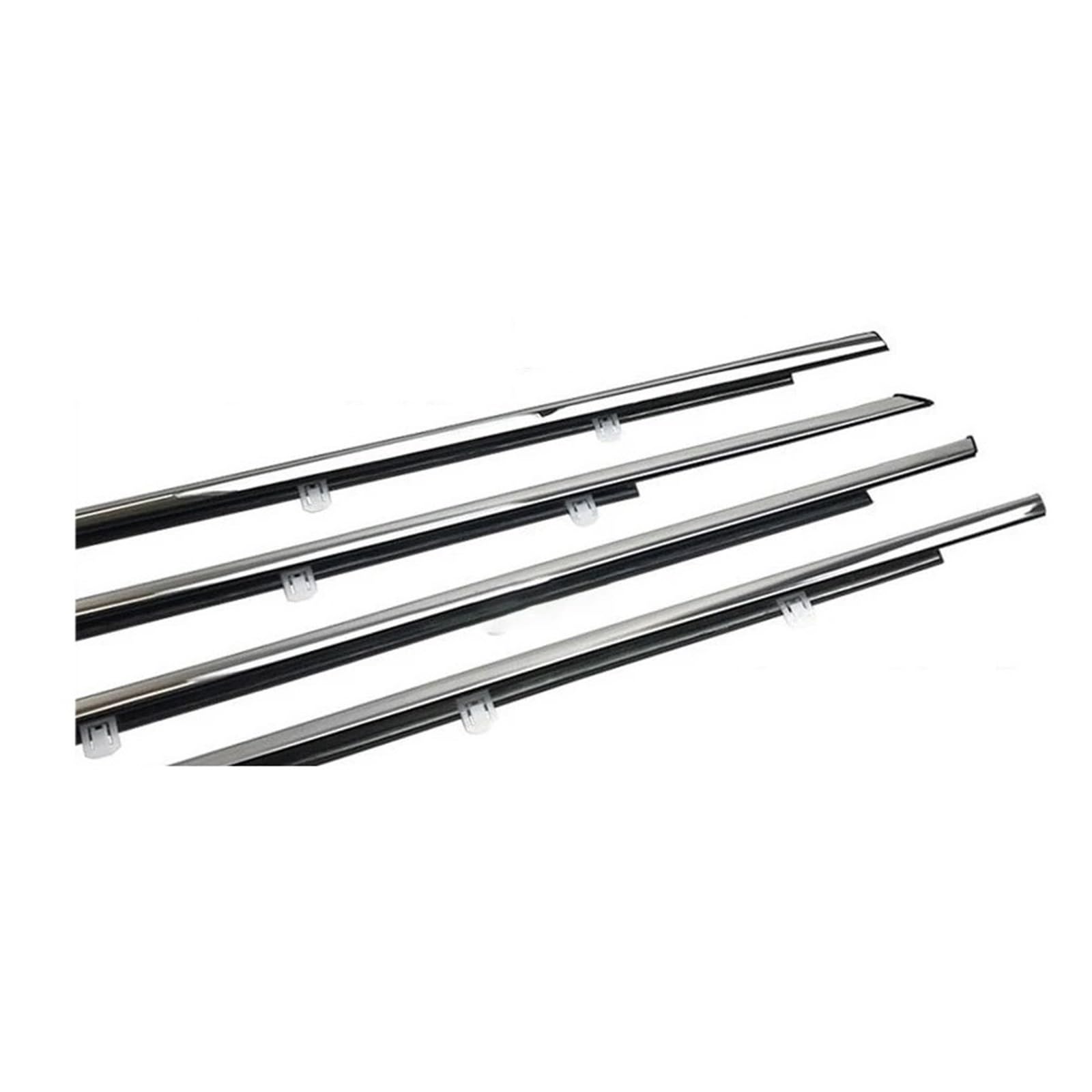 Alxyutek A Sets (4Pcs) Edge Trim Car Edge Trim Fit For Accord 2013-2017 Car Chrome Window Moulding Trim Weather Strips Seal