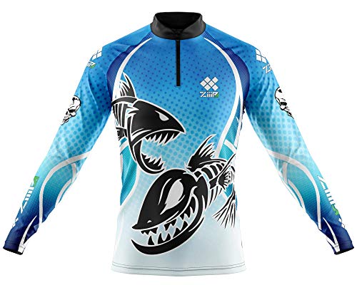 Camisa De Pesca Ziiip Masculina CP004 Skull