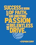Inspirational Basketball Steph Curry Quote Print - PrintChicks Wall Art Decor Posters for Team Gift
