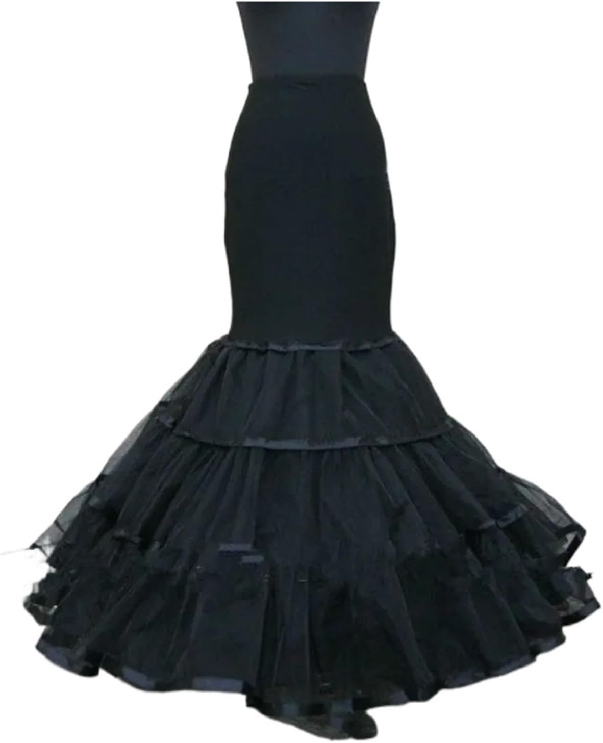 Wedding Dress Trailing Petticoat Black Bridal Crinoline Wedding Petticoats Tulle Floor Length UnderSkirt
