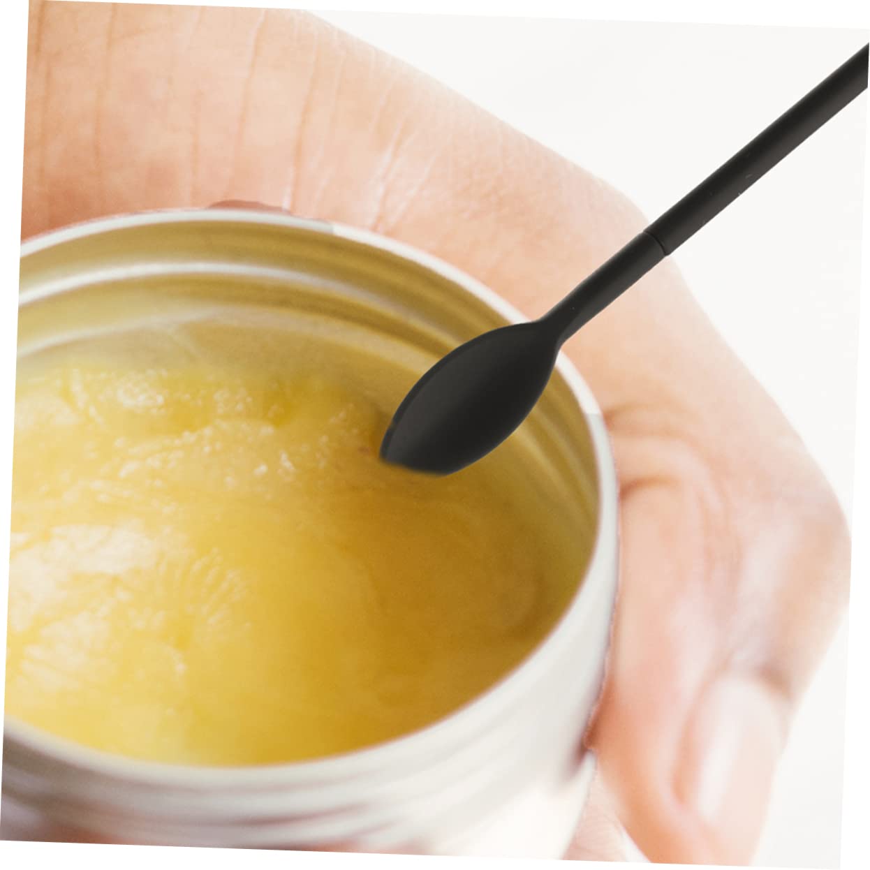 Healeved 15 Ensembles Spatule en silicone de maquillage mini cuillère spatule de centre commercial pour les cosmétiques patisserie accessoire accessoires patisserie petite cuillère