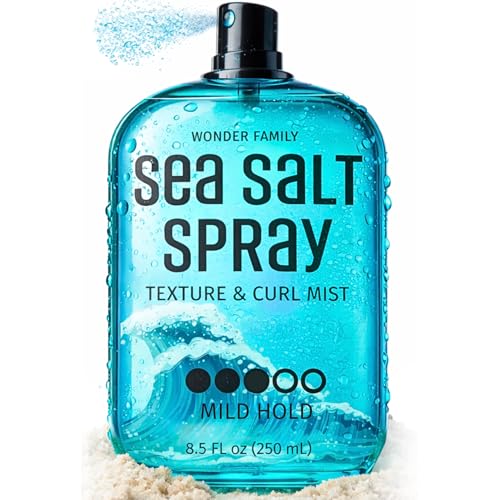 Sea Salt Spray for Hair – Texturizing Spray & Volume Hair Spray for Beach Waves – Curl Activator & Dry Texture Spray for Men & Women – Travel Size Flexible Hold Hair Mist for Wavy & Curly Hair Styling