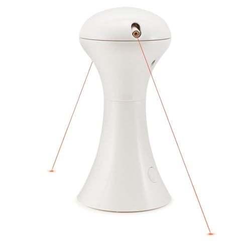 PetSafe, Juguete Interactivo Multiluz para Gatos, Portátil, Estimulante, Apagado Automático, Rotación de 360º