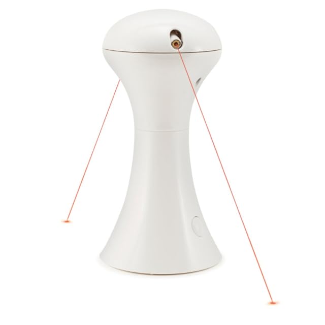PetSafe, Juguete Interactivo Multiluz para Gatos, Portátil, Estimulante, Apagado Automático, Rotación de 360º