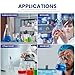 ALWSCI 1000ml Burchner Vacuum Filtration Kit – 1L Vacuum Flask Borosilicate Glass 3.3, Porcelain Buchner Funnel, Hand Vacuum Pump, 100PCS Filter Papers, Tubing & Stopper for Lab/Education