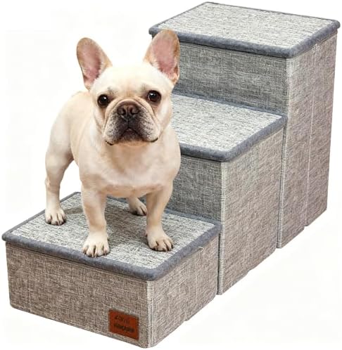 Amazon.com : Dog Stairs with Storage, 3-Step Pet Stairs for Small ...
