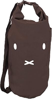 センコー ミッフィー ロールアップミッフィー ランドリーバッグ ブラウン 約直径30×高さ60cm(容量約30L) 65255