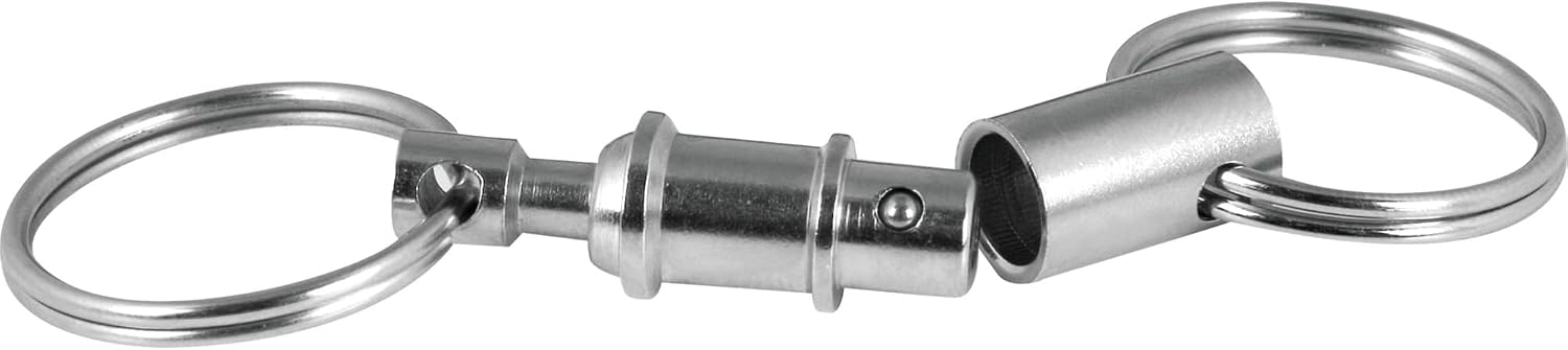 Performance Tool W3208 Handy Key Chain for Organizing Keys Anywhere - Pull-Apart Rings, Valet Parking, Small Fishbowl - US Patents D673370 & D685580
