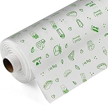 Butter Paper Roll for Wrapping, Storing, Heating | Oil Proof Roll Wrapp-Master| Lunch Box Safe | Heavy Duty Butter Paper Roll for Roti, Paratha, Sandwich Wrap (25 Mtr_Multi Color)