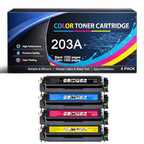 Pack de toner 203A pour équiper votre espace télétravail avec l'imprimante HP M254dw