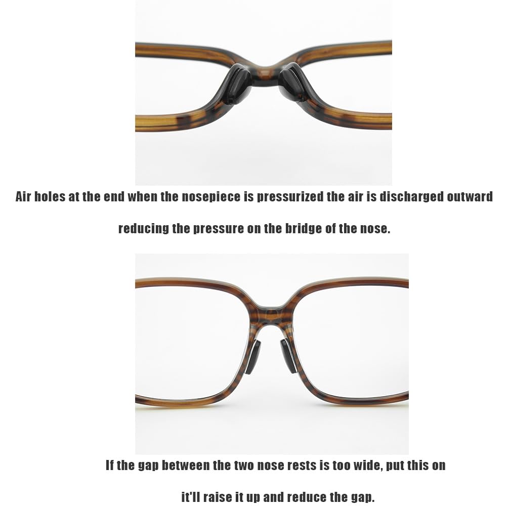 Naselli Adesivi Per Occhiali Frienda | Antiscivolo, In Silicone, Spessore 3.5 Mm, 12 Paia