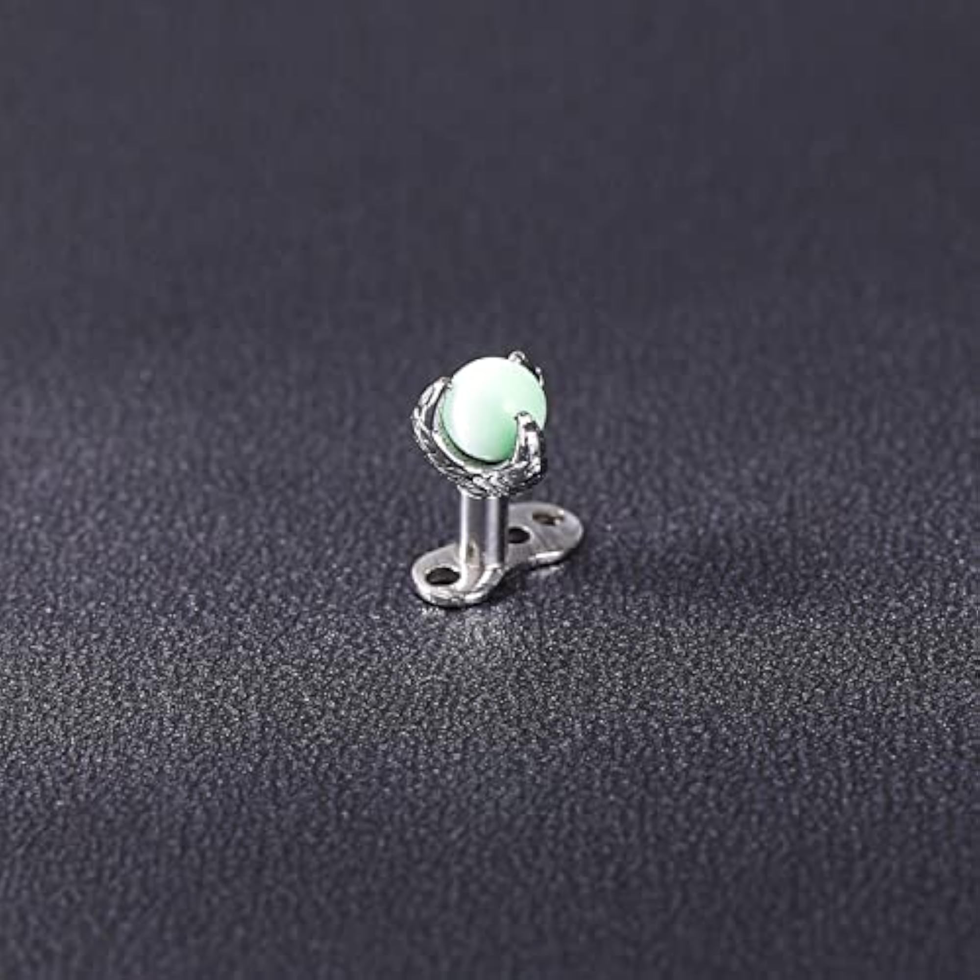 Silver Color Eagle Claw Dermal Piercing Tops and Bases, Stainless Steel