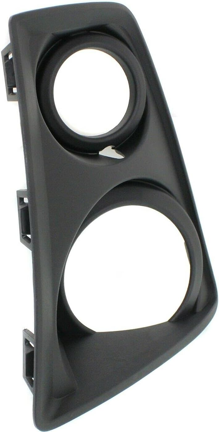 DAT AUTO PARTS Front Right Passenger Side Fog Light Bezel Lamp Hole Cover Trim Molding Bumper Insert Replacement for 2012-2015 Chevrolet Camaro ZL1 Black Textured Plastic GM1039143 22895338