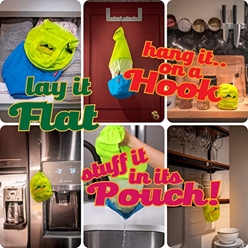 Saladzilla By Kahuna Gear: Large Salad Spinner, 2 Gallon Capacity (8 Qt.), Collapsible & Portable [Vegetable/Sprouts/Microgreen/Herb Dryer] Durable Bpa-Free Fabric #TOP4