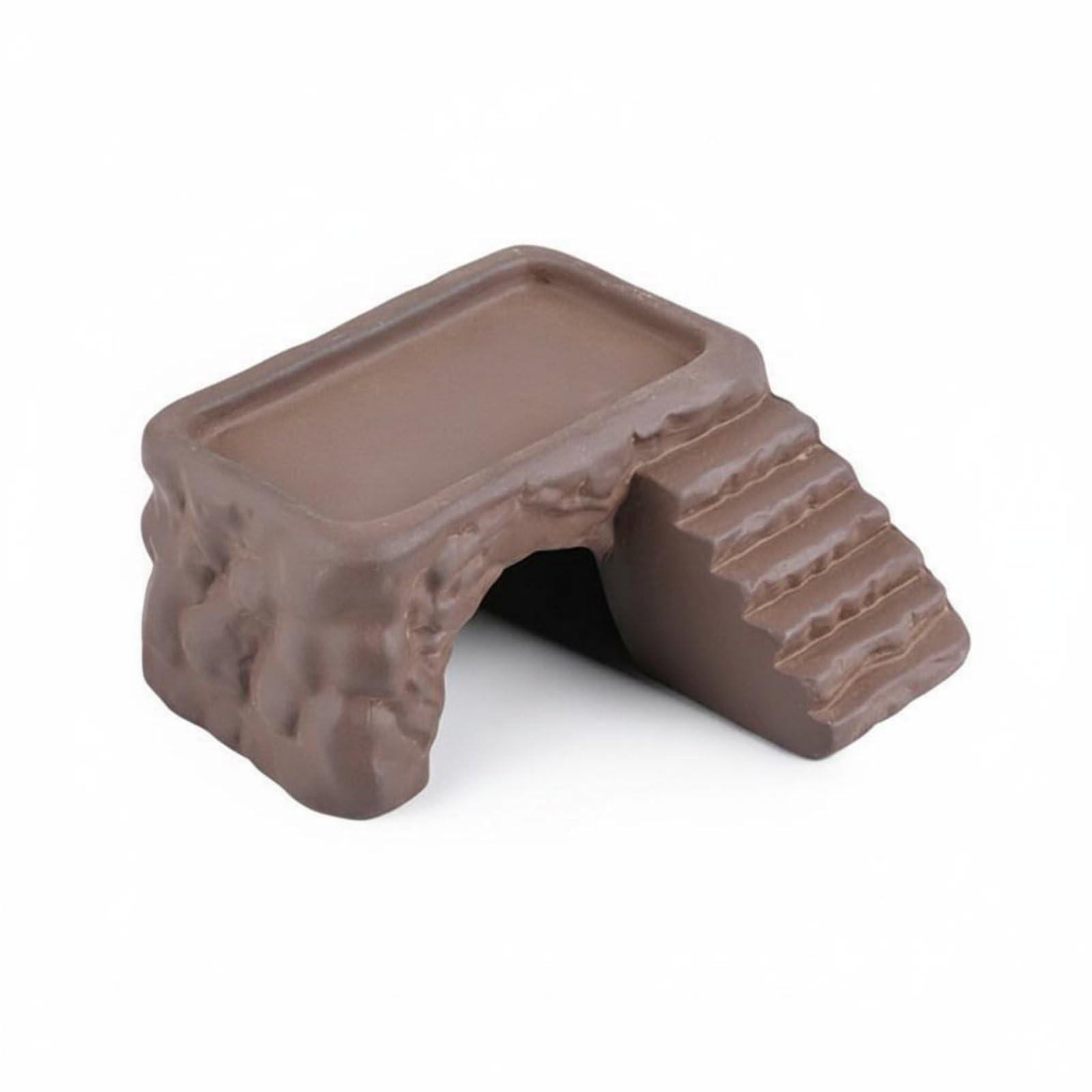 Terrasse flottante reptile stable et texturée pour aquaterrarium