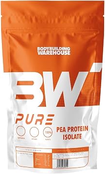 Pure Pea Protein Isolate - Unflavoured, 250g - Vegan, Plant-Based with Great Amino Acid Profile, Bodybuilding Warehouse