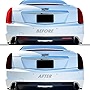 SlickMod PreCut Vinyl Smoke Tint for 2014-2019 Cadillac CTS Sedan Tail Light & Reflector (2. Tail Light & Reflector, 20 Dark Smoke)