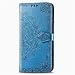 Produktbild Bravoday Hülle für Samsung Galaxy A01 Core, PU Leder Flip Handyhülle Schutzhülle Case für Galaxy A01 Core mit Kartenfach, Standfunktion, Magnetverschluss, Blau