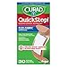 CURAD QuickStop! Flex-Fabric Bandages, 0.75x2.83 Inch, 30/Box, One Box