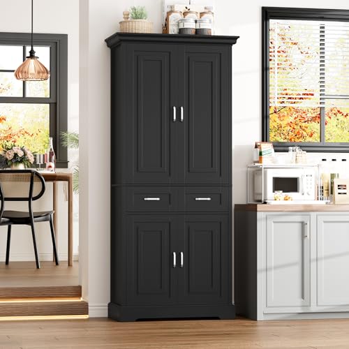 FACBOTALL Kitchen Pantry Storage Cabinet, 71" Tall Storage Cabine...