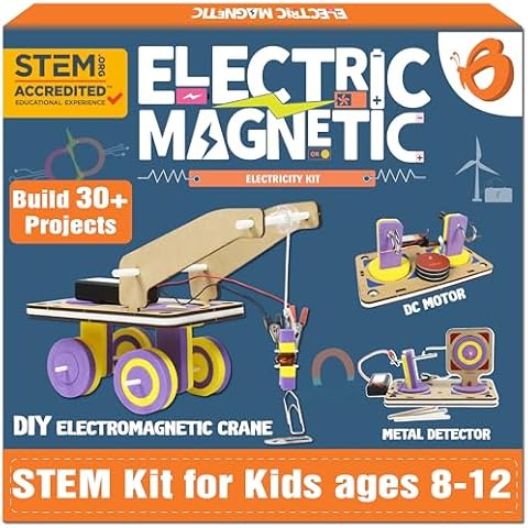 Butterfly Edufields 30in1 STEM Kits for Kids Age 8-10-12 | STEM Toys for Ages 8-13 | Electricity & Magnetism | Science Project Kit for Boys & Girls Aged 8-10-12-14 | Best Educational Birthday Gift Cover