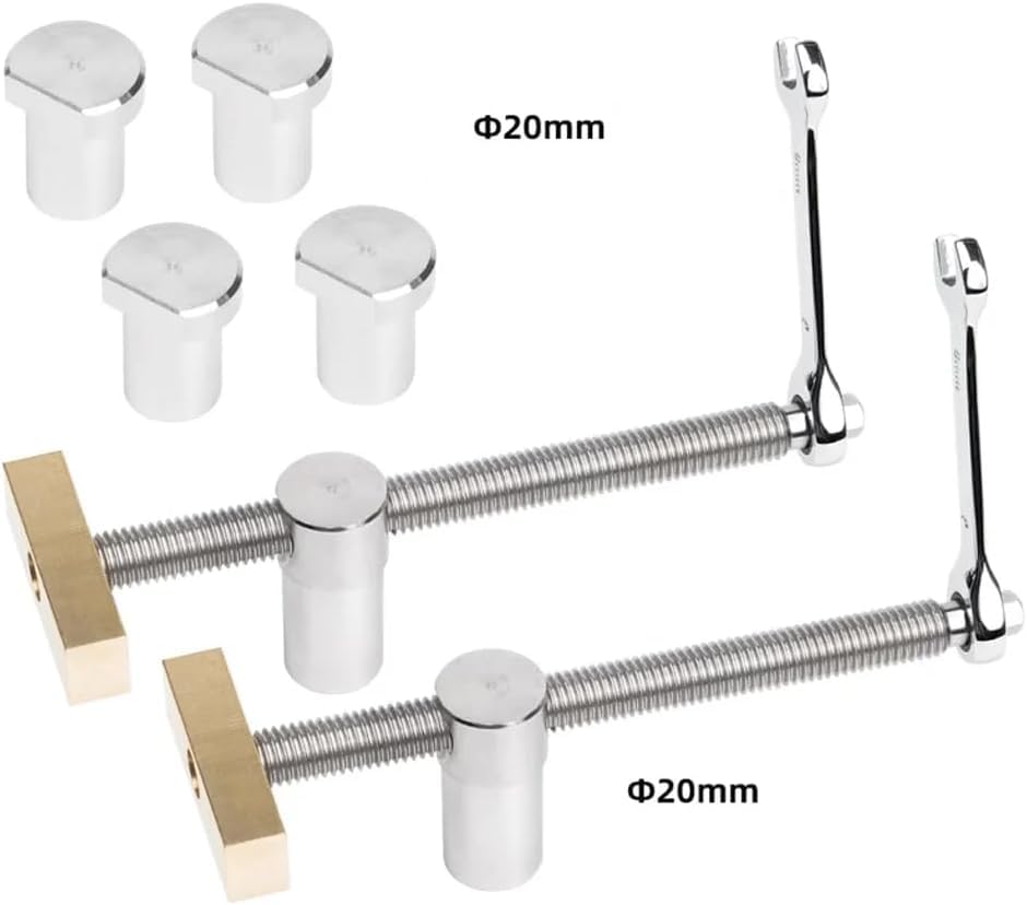 Woodworking Auxiliary Tool Desktop Vice Brass Tenon Stop Bar Fixed Locking Accessories Stainless Steel Ratchet (20mm)