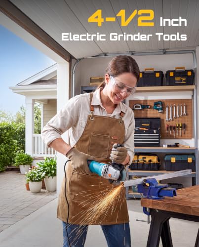SEESII Angle Grinder 4-1/2 inch, 1200W Power Electric Grinder Tools - Image 5