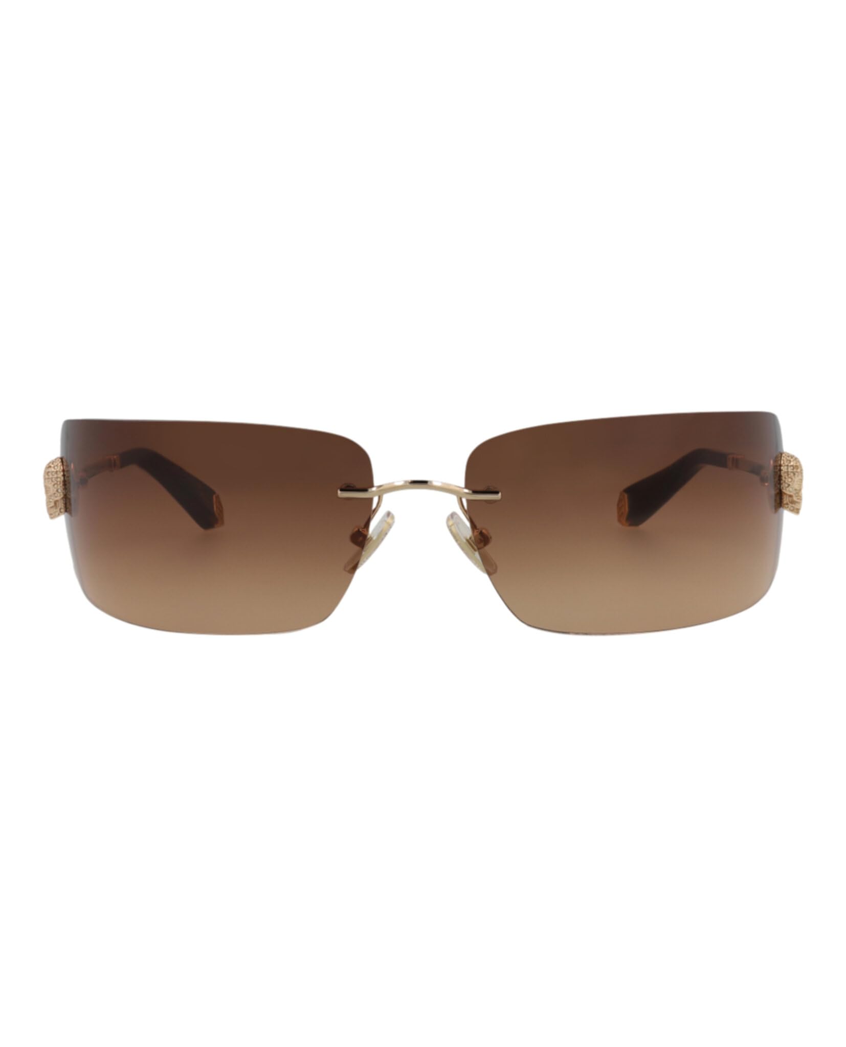 Philipp Plein Shield-Frame Metal Sunglasses