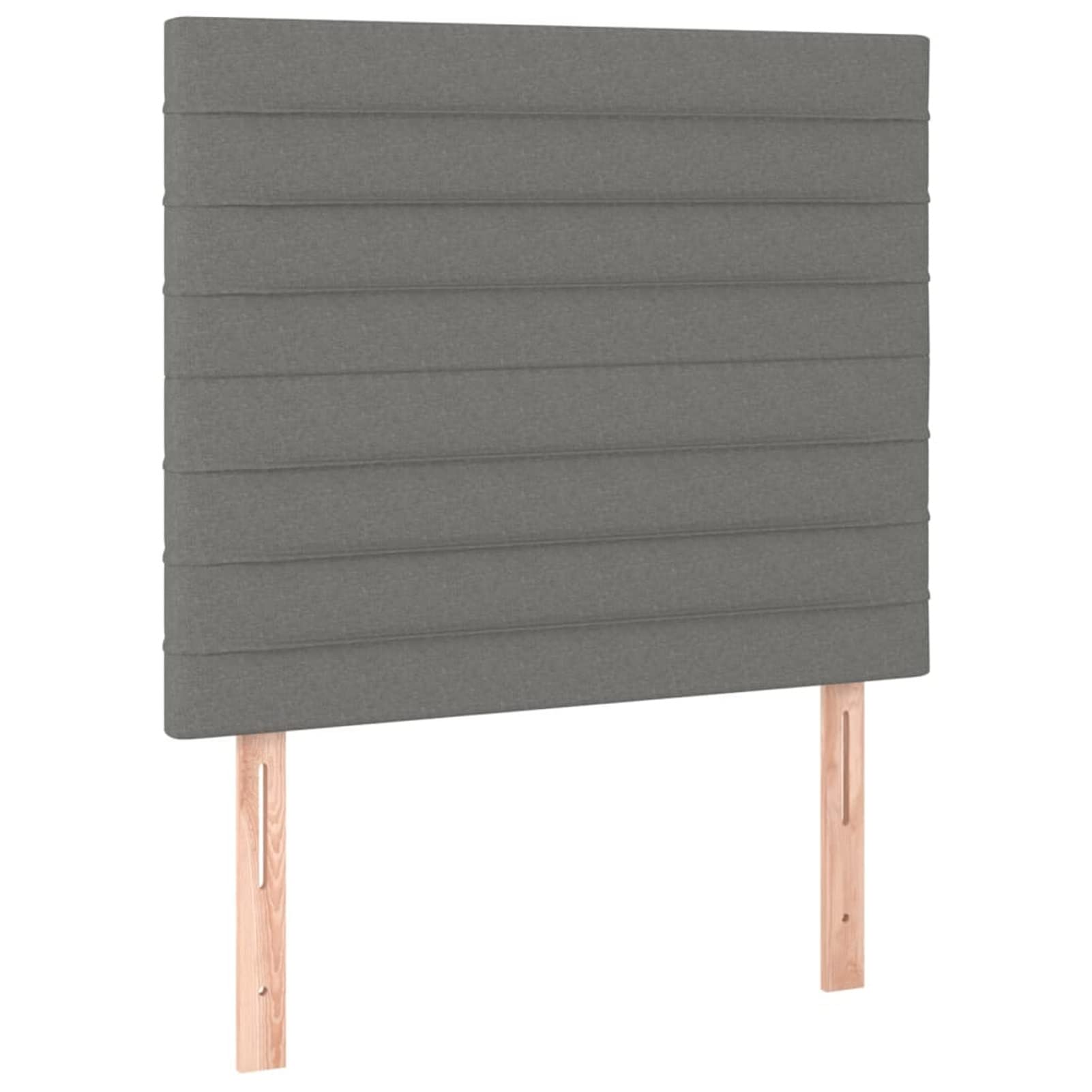 Cabeceros 2 Unidades, Cabezal De Cama, Cabezales Dormitorios Modernos, Cabecera para Cama, Cama Cabeza, de Tela Gris Oscuro 100x5x78/88 cm