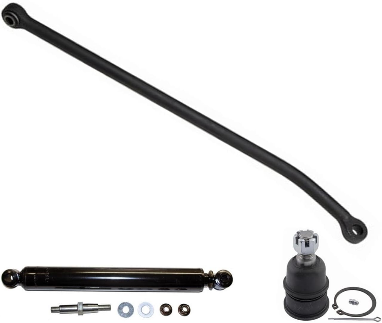 Front Track Bar Ball Joint Steering Damper Replacement Parts For Ford F-250 F-350 Super Duty 2005 2006 2007 2008 2009 2010 2011 2012 2013 2014 2015 2016 2017 2018 2019 2020 2021 2022 AC3Z3B239A