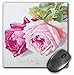 Price comparison product image 3dRose mp_151401_1 8" x 8" Catherine Klein Pink and Red Roses Painting Copy Vintage Floral Art Antique Feminine Flowers Mouse Pad